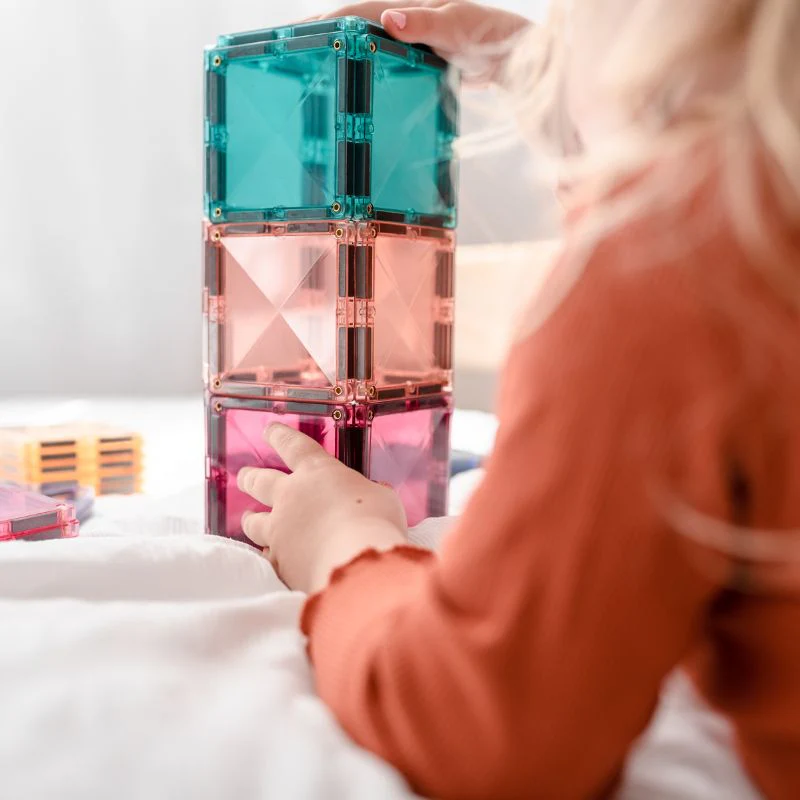 Connetix Magnetic Tiles 40 Piece Pastel Square Pack - Image 3