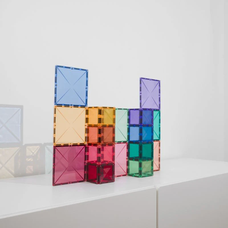 Connetix Magnetic Tiles 40 Piece Pastel Square Pack - Image 5