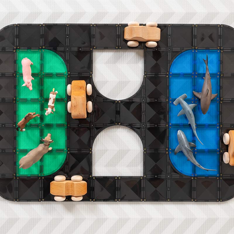 Connetix Magnetic Tiles 48 Piece Roads Creative Pack - Image 10