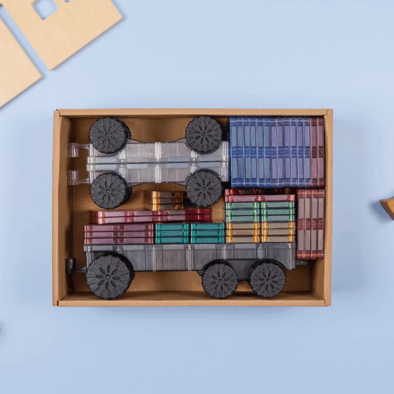 Connetix Magnetic Tiles 50 Piece Pastel Transport Pack - Image 14