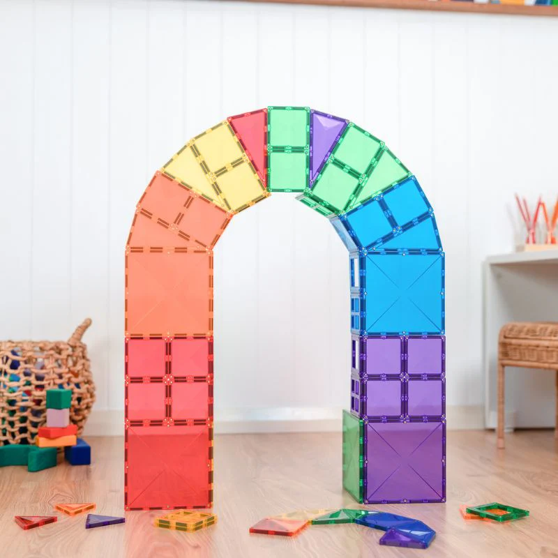 Connetix Magnetic Tiles 60 Piece Rainbow Starter Pack - Image 5