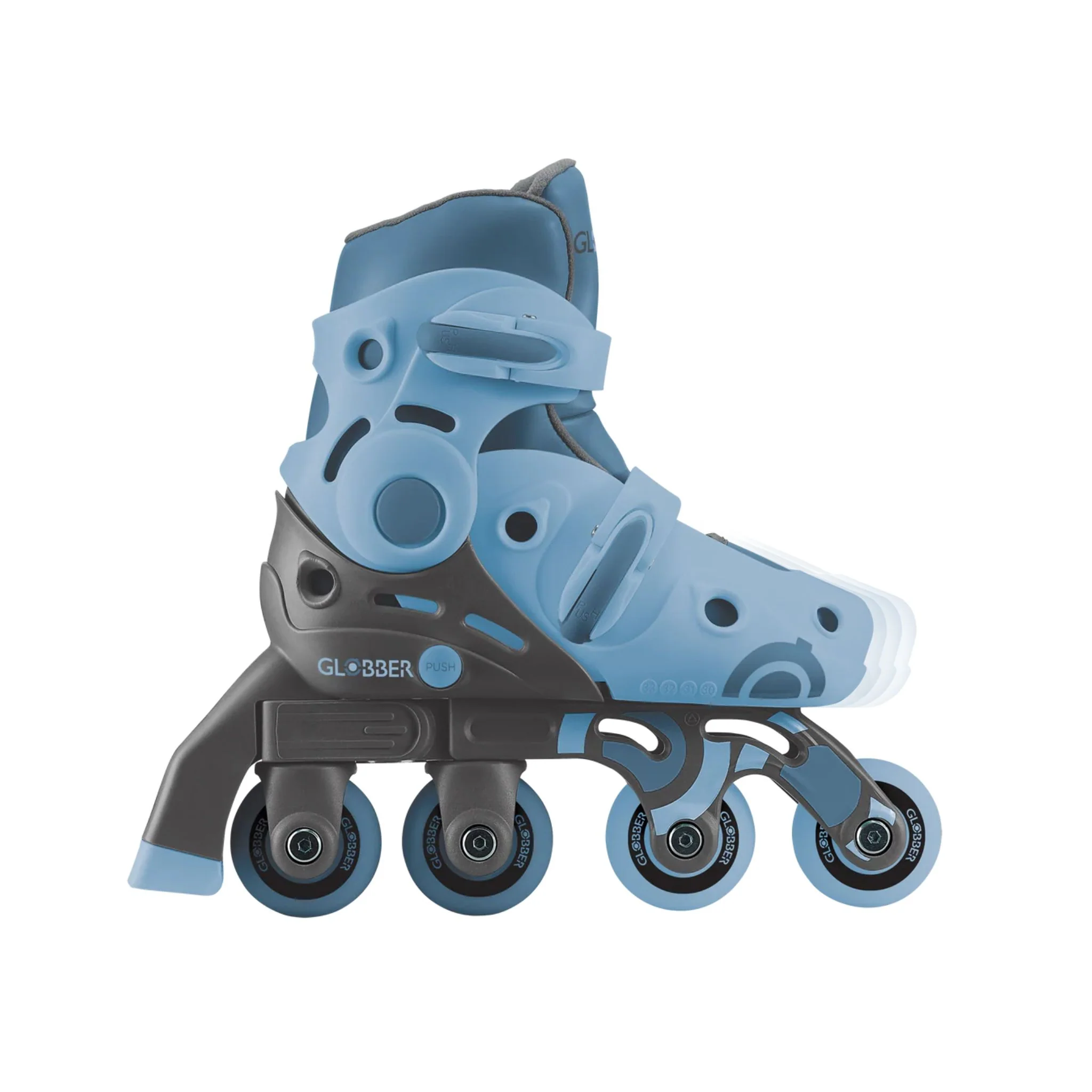 Globber 2 in 1 Learning Skates - Ash Blue - Image 9