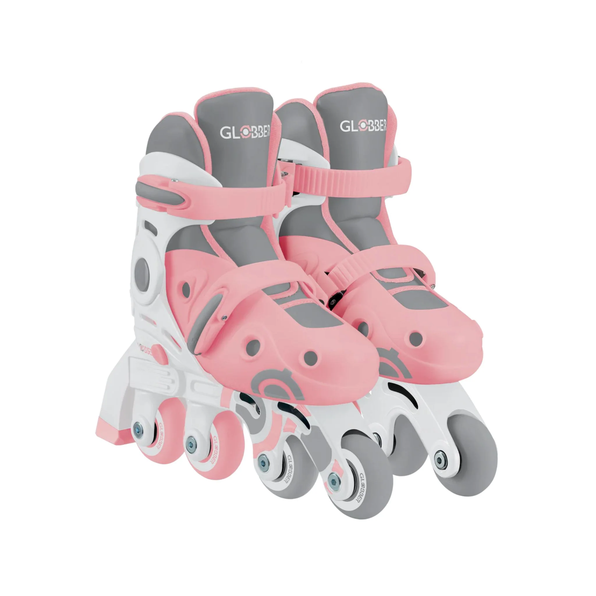 Globber 2 in 1 Learning Skates - Pastel Pink - Image 5