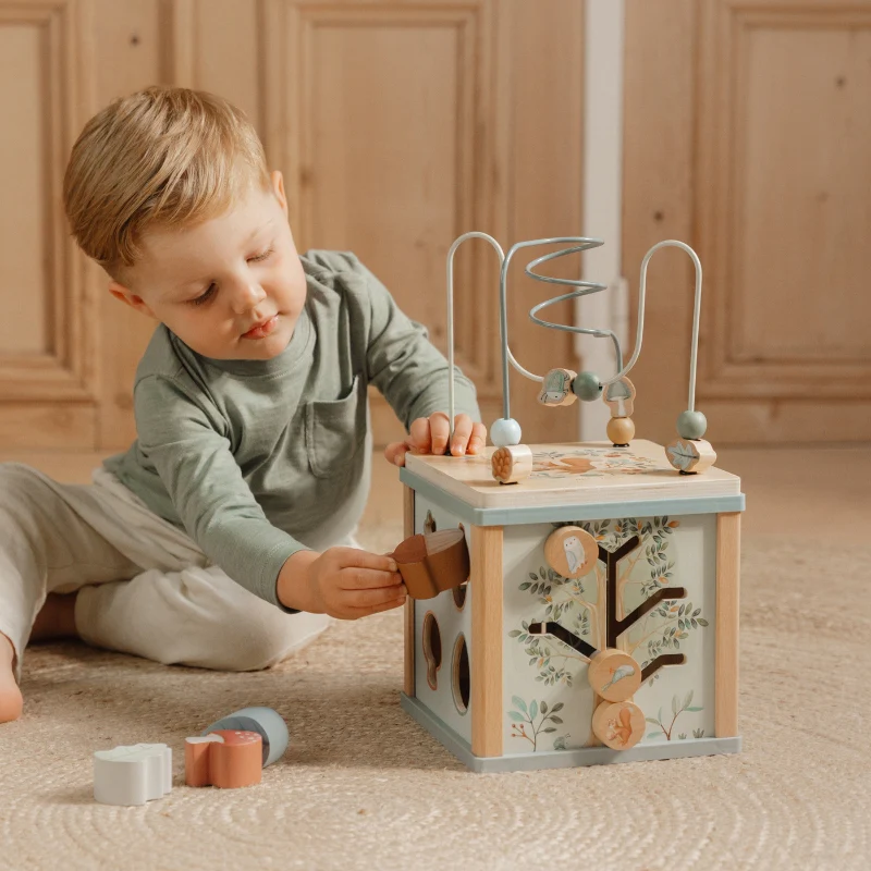 Little Dutch Wooden Activity Cube - Forest Friends - Image 3