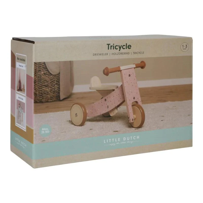 Little Dutch Wooden Tricycle  - Pink - Image 10