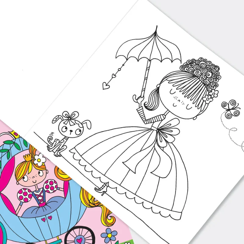 Rachel Ellen Designs Fairytale Princess Colouring Book - Image 3