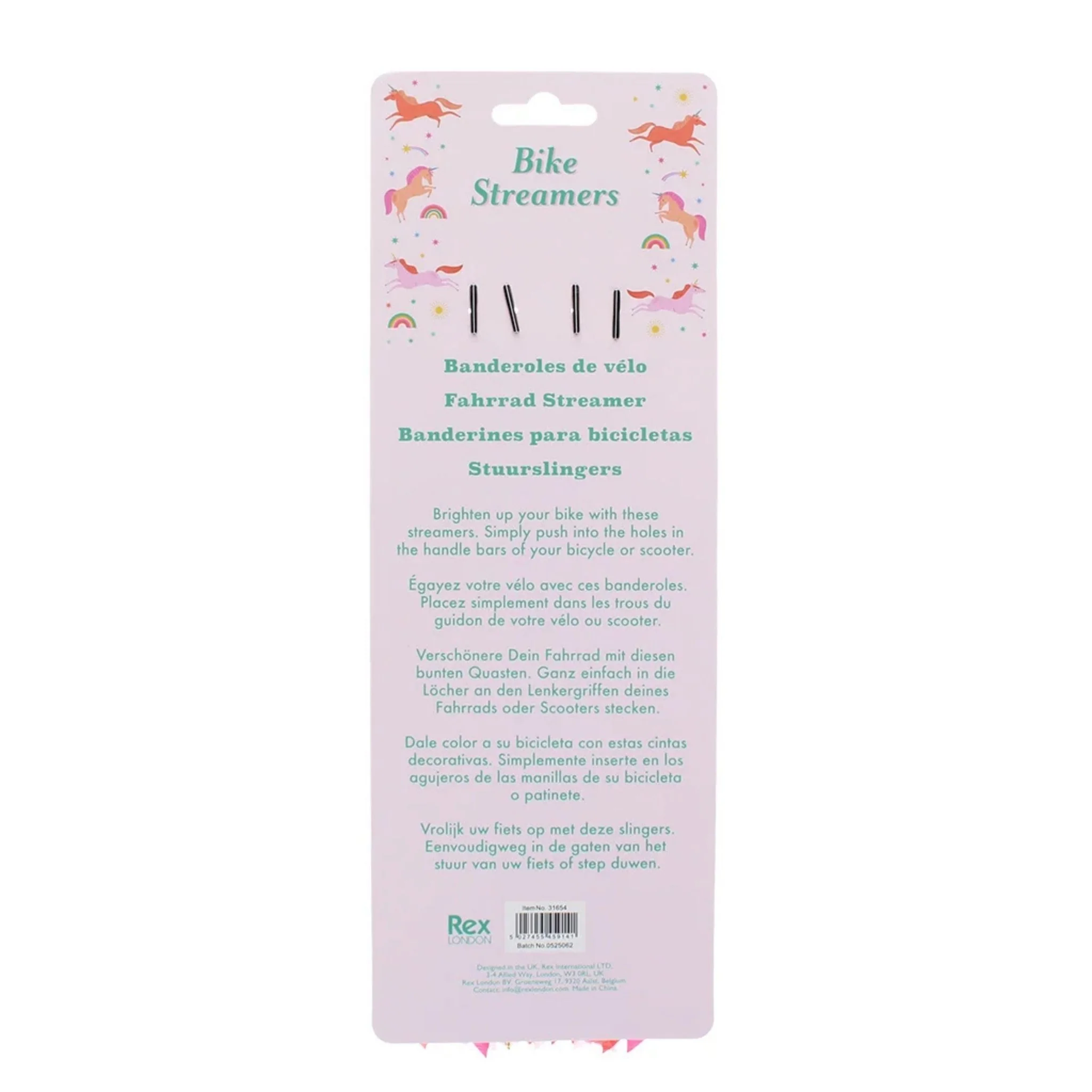 Rex London Bicycle Streamers - Unicorn - Image 3