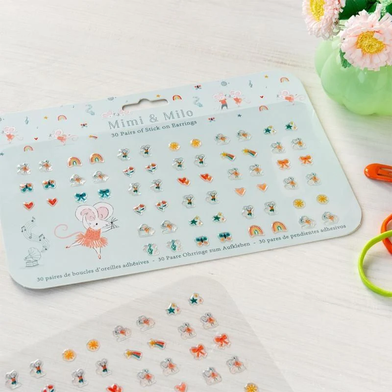 Rex London Mimi And Milo Stick On Earrings - Image 3