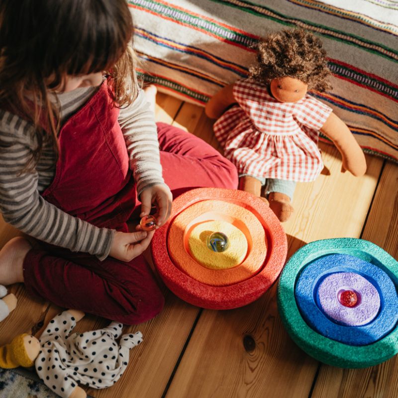 Stapelstein Inside Rainbow Set of 6 - Image 3