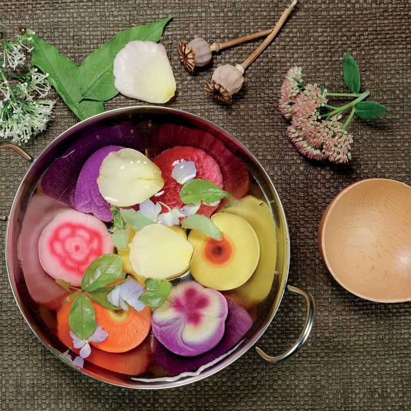 Yellow Door Sensory Play Stones - Flowers - Image 3